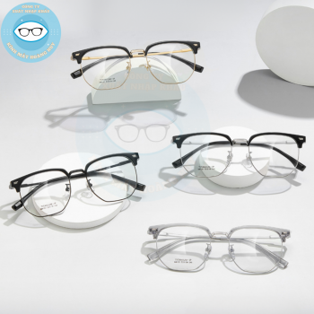 Gọng nhựa càng kính titanium mã 6131m